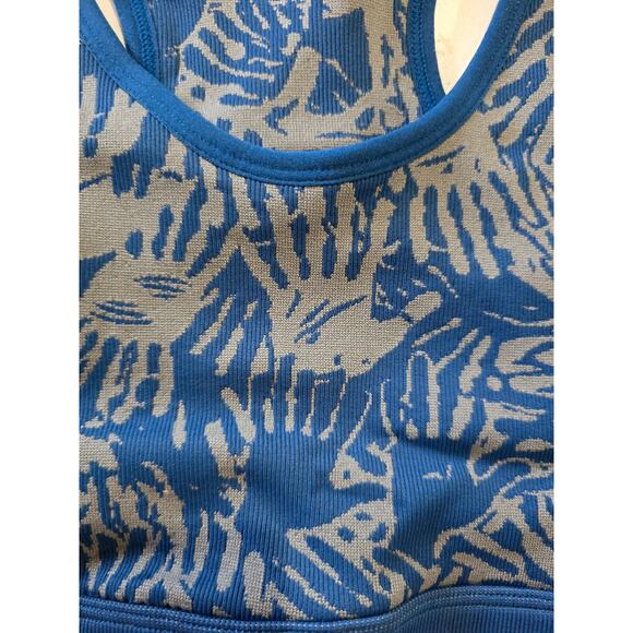 Astro Remiges Women’s High Impact Racerback Sports Bra – Asteroid Blue, Medium - Picture 6 of 7